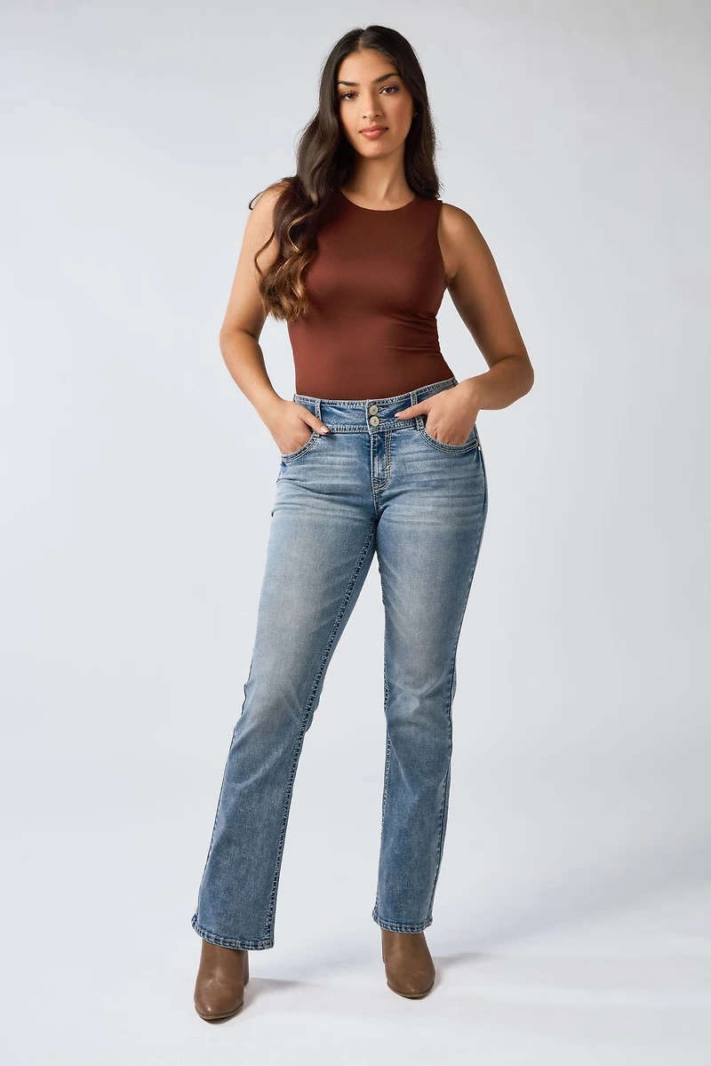 WallFlower InstaStretch Grace Wash Luscious Curvy Bootcut Jean