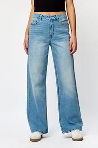 WallFlower Insta-Vintage Arabella Wash High-Rise Wide-Leg Jean