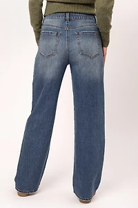 WallFlower Insta-Vintage Isadora Wash High-Rise Wide-Leg Jean