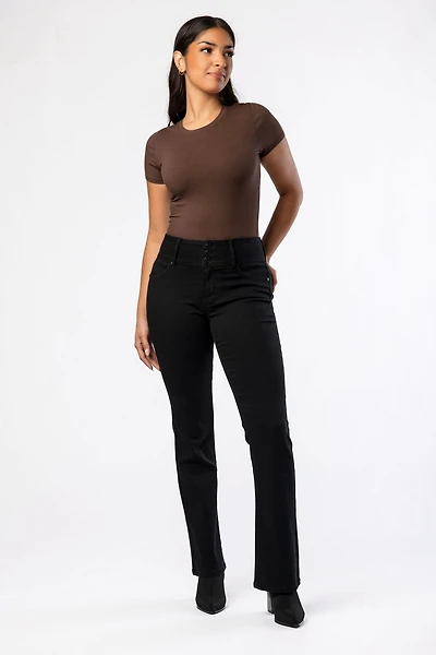 WallFlower Insta-Soft Noir Sassy High-Rise Bootcut Jean