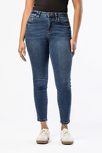 Tattoo Dark Wash High-Rise Skinny Jean