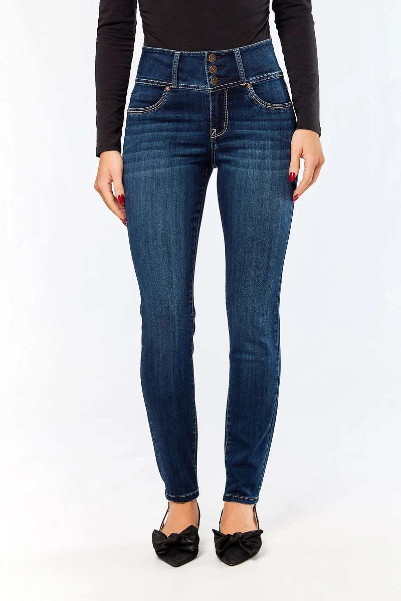 WallFlower Castle Wash InstaSoft Sassy Skinny High-Rise Jegging