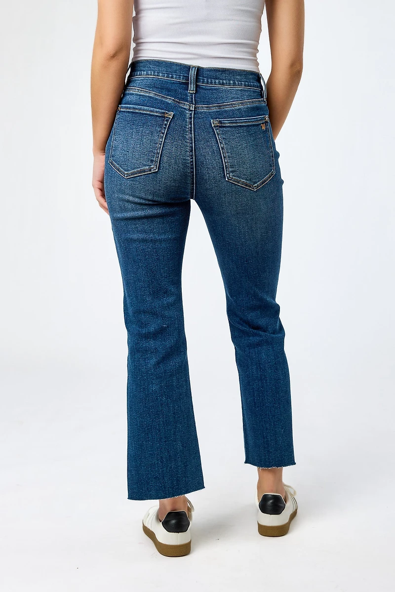 WallFlower Summer Wash Fearless Curvy Super High-Rise Ankle Bootcut