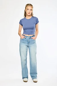 RFM Hailey Light Wash Wide-Leg Jean