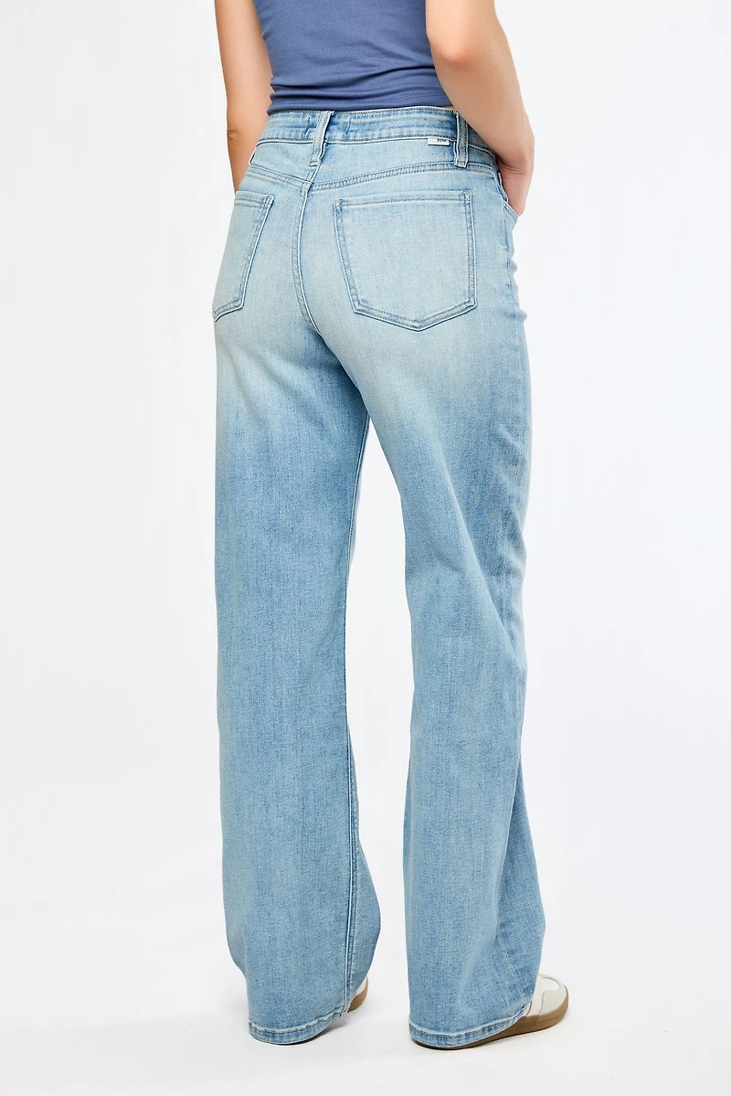 RFM Hailey Light Wash Wide-Leg Jean