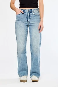 RFM Hailey Acid Wash Wide-Leg Jean
