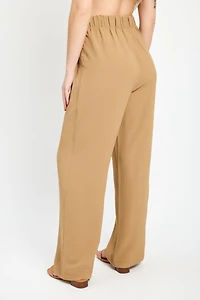 Airflow Wide-Leg Tie-Front Pant