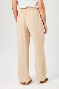Airflow Wide-Leg Pants with Rope Belt