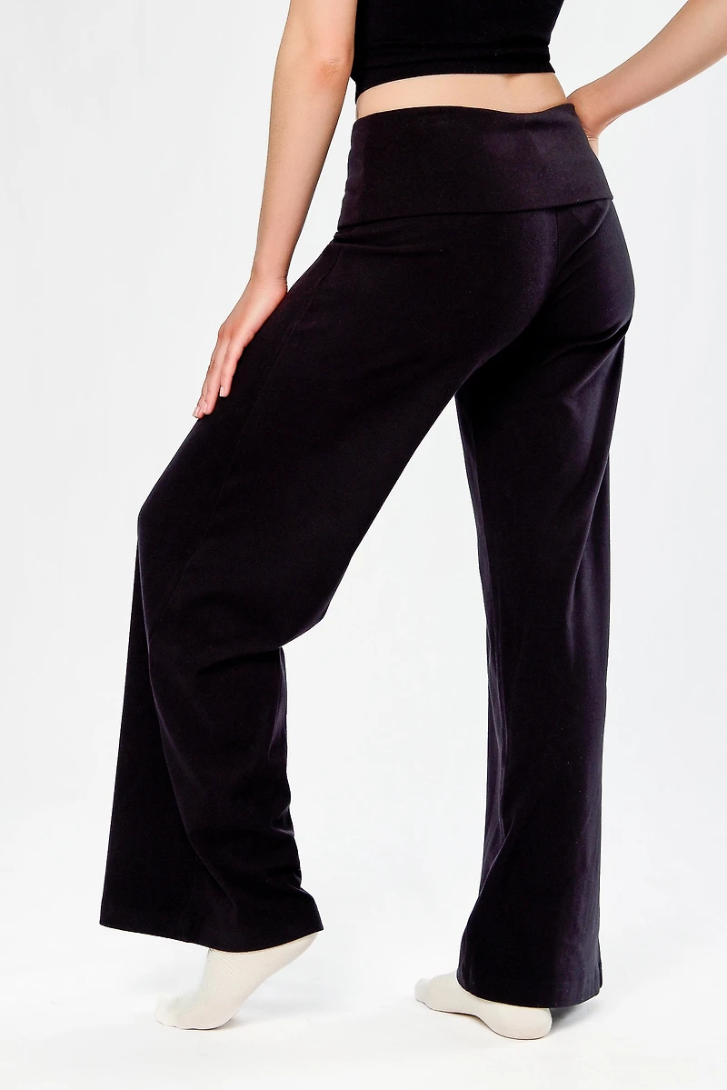 Micro Fleece Fold-Over Waistband Pant