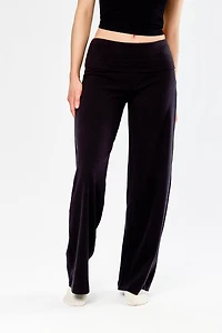 Micro Fleece Fold-Over Waistband Pant