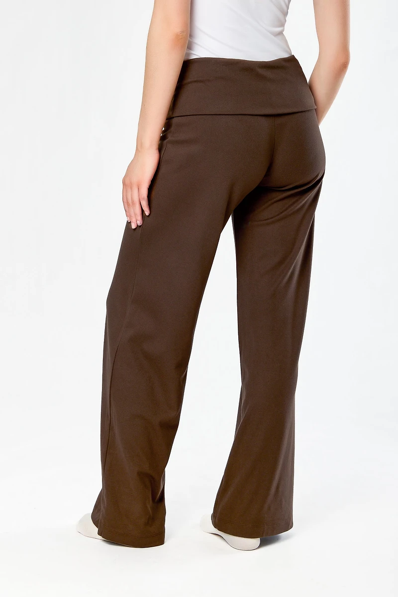 Micro Fleece Fold-Over Waistband Pant