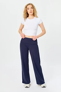 Micro Fleece Fold-Over Waistband Pant