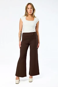 Wide Leg Pants with Short Inseam