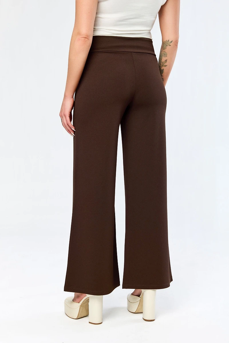 Wide Leg Pants with Short Inseam