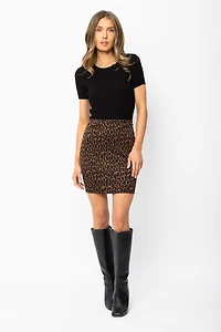 Animal Print Mini skirt