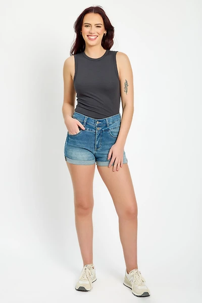 WallFlower Hannah Wash Sassy High-Rise Short