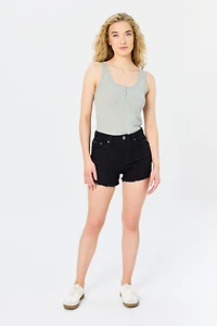 Almost Famous Black High-Rise Festival Shorts