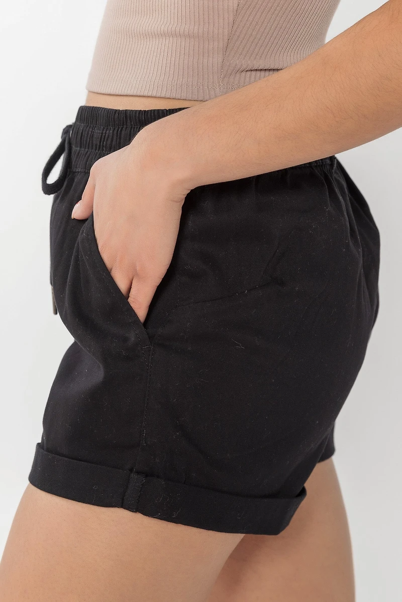 Twill Short with Drawcord