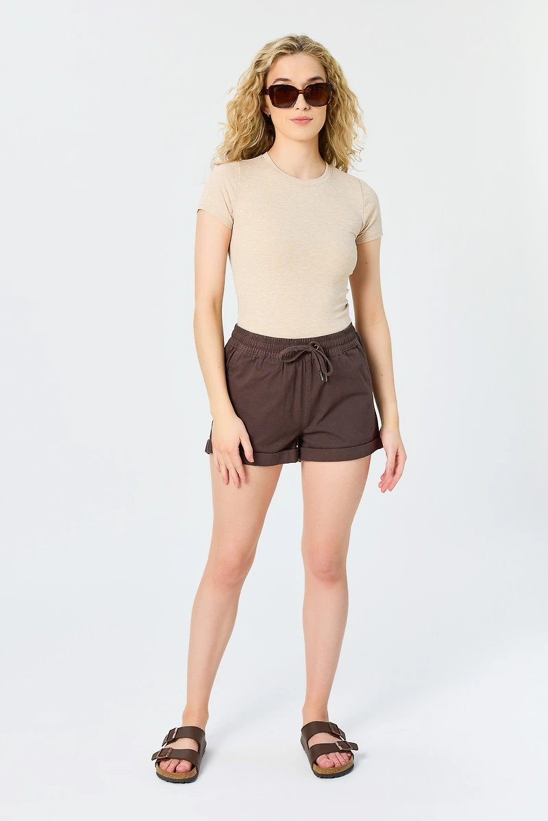 Twill Short with Drawcord