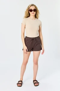 Twill Short with Drawcord