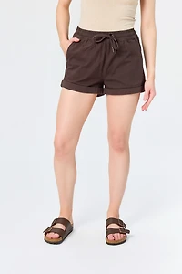 Twill Short with Drawcord