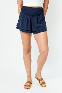 Airflow Swiss Dot Smocked Short