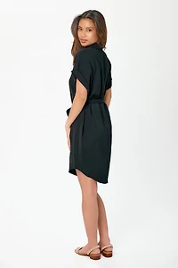 Airflow Shirtdress with Tie-Belt