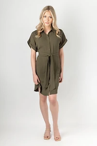 Airflow Shirtdress with Tie-Belt