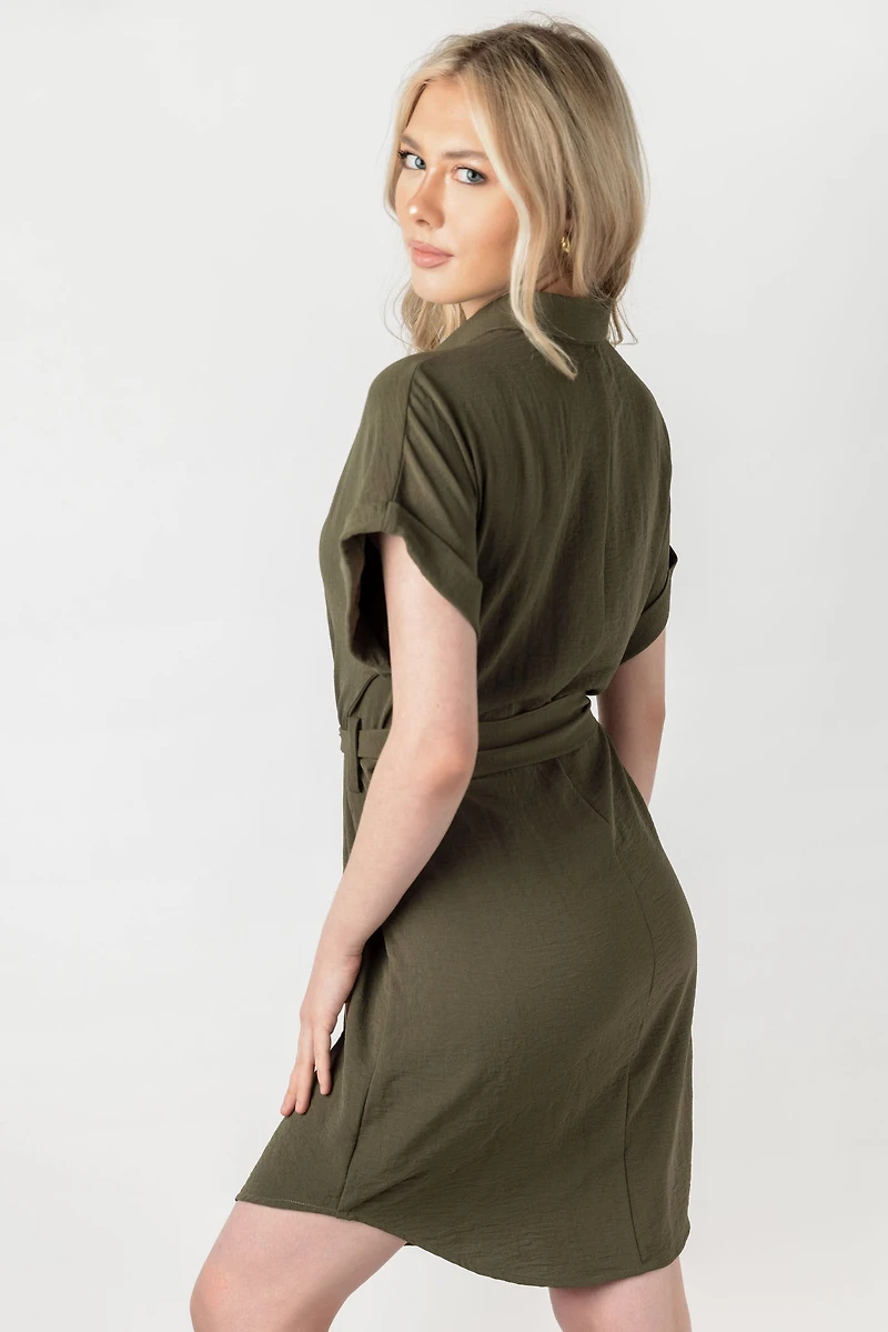 Airflow Shirtdress with Tie-Belt