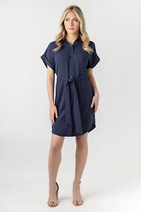 Airflow Shirtdress with Tie-Belt