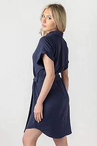 Airflow Shirtdress with Tie-Belt