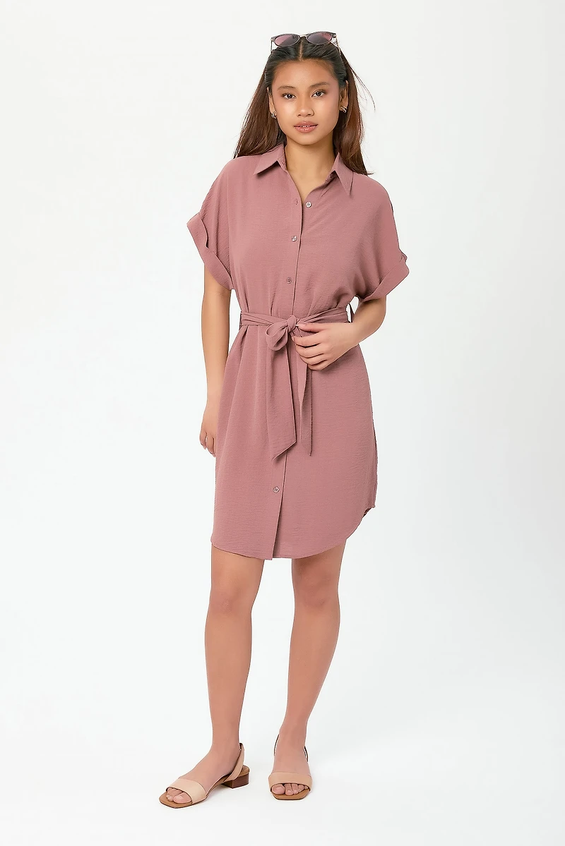 Airflow Shirtdress with Tie-Belt