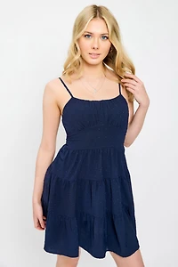 Airflow Swiss Dot Dress with Tie Back Detail