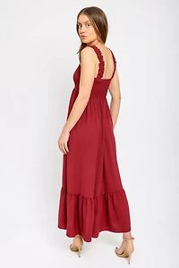 Airflow Maxi Dress with Smocked Top
