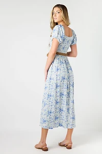 WallFlower Alma Short-Sleeve Maxi Dress