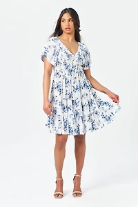 Floral Smocked Babydoll Dress