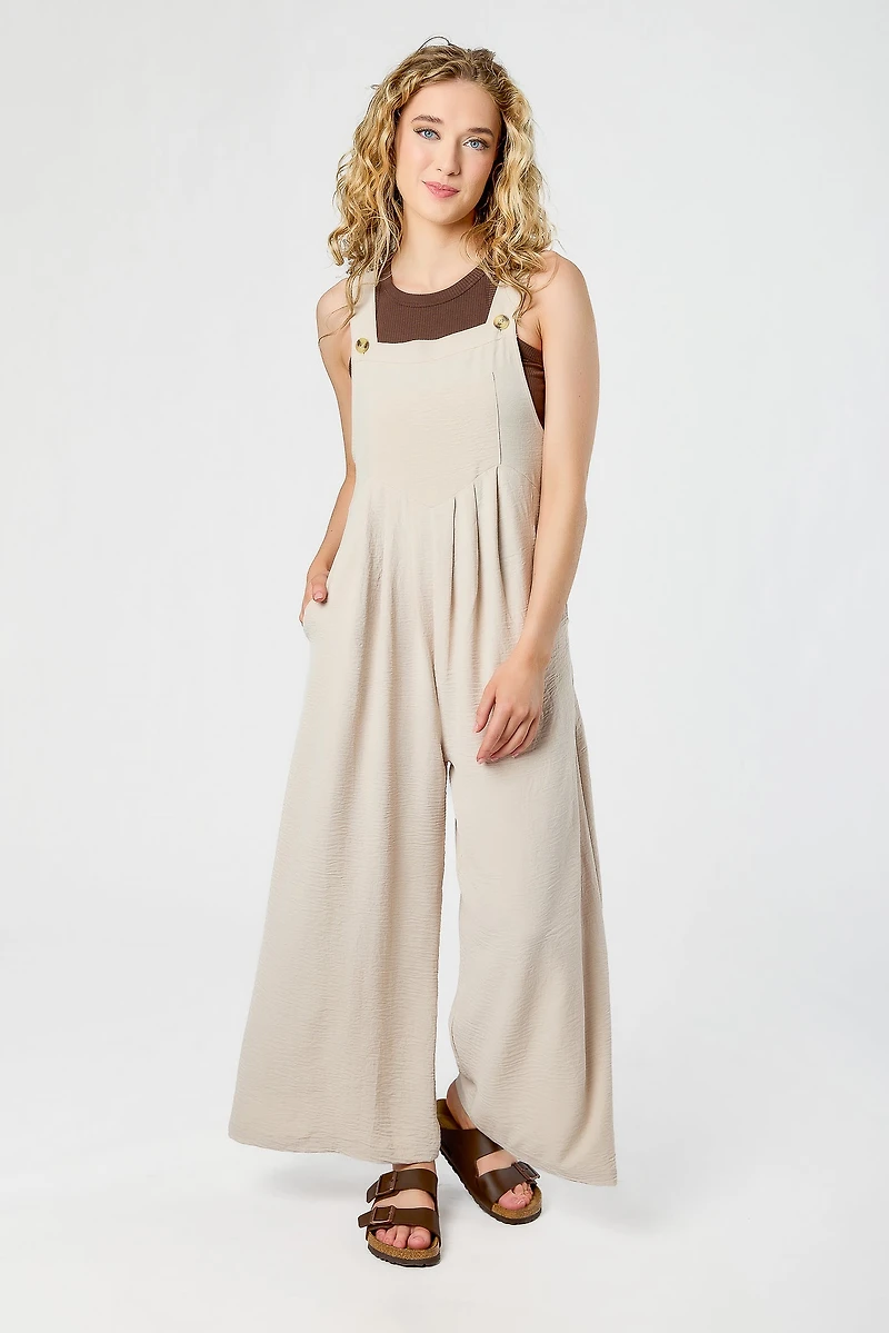 Airflow Wide-Leg Overalls