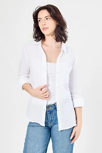 Double Cotton Long Sleeve Shirt