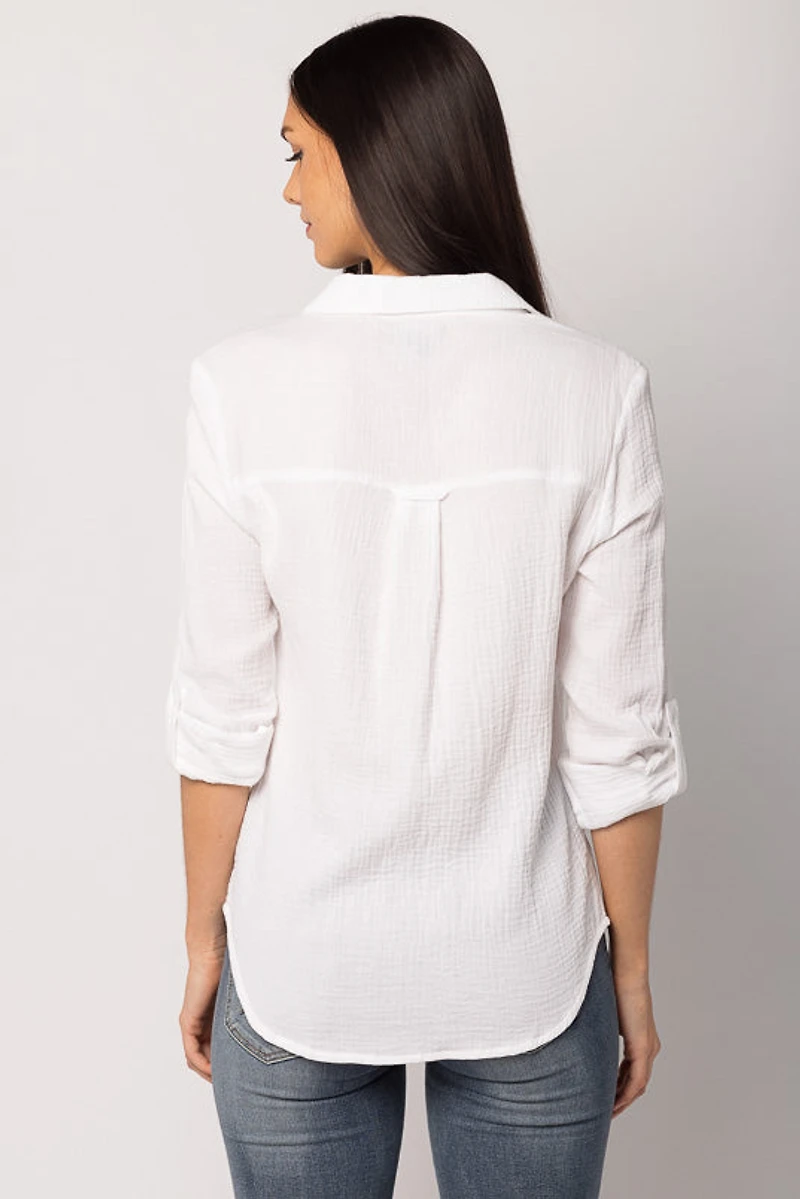 Double Cotton Long Sleeve Shirt