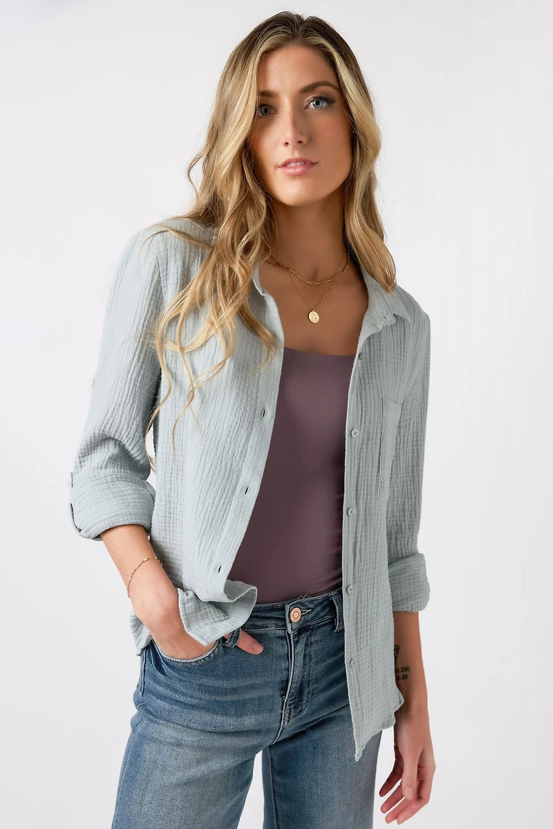 Double Cotton Long Sleeve Shirt