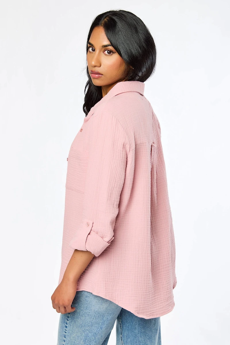 Double Cotton Long Sleeve Shirt