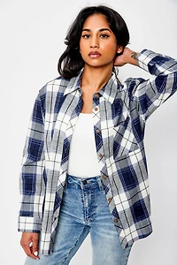 Alexandra Flannel Plaid Shirt