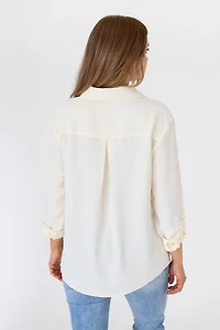 Airflow Blouse with Roll-Up Sleeves