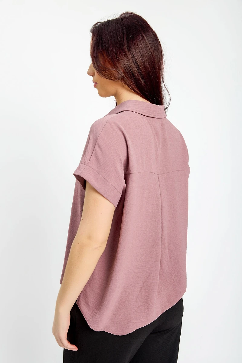 Airflow Short-Sleeve Button-Up Shirt