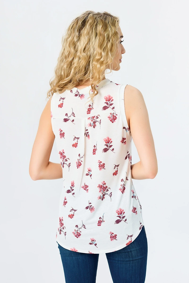 Small Floral Bulgari Sleeveless Shirt