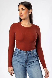 Ribbed Crewneck Long Sleeve