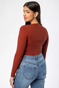 Ribbed Crewneck Long Sleeve