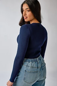 Ribbed Crewneck Long Sleeve