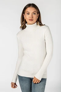 Mini-Cable Long Sleeve Turtleneck