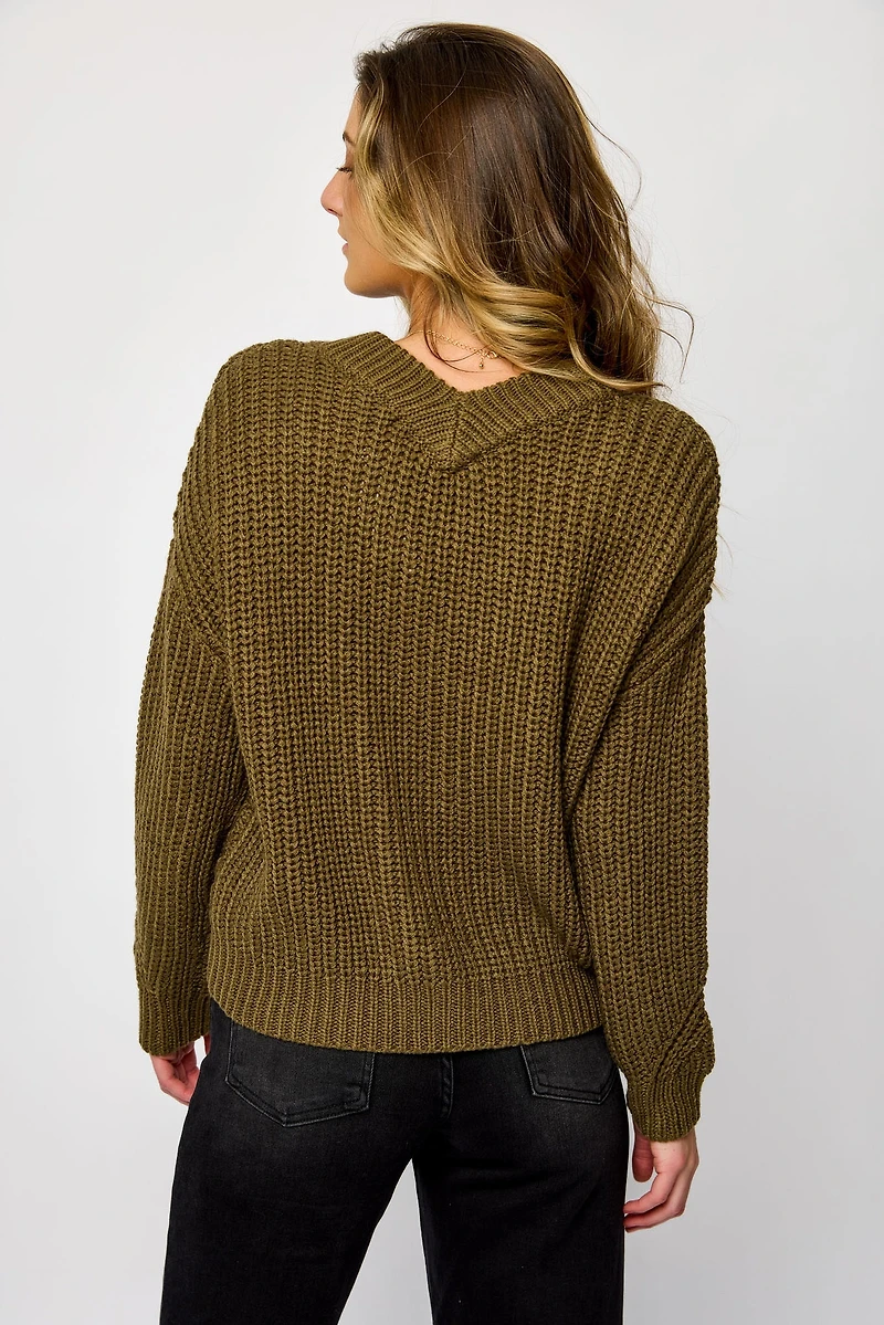 Buttoned Grandfather Cardigan